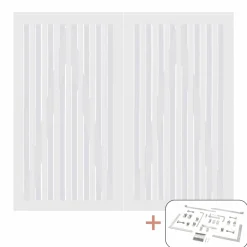 PLUS NAGANO LÅGE FUNGICIDBEHANDLET OG GRUNDMALET 2 GANGE HVID 200 X 180 CM