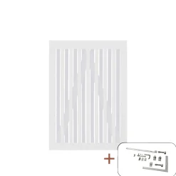 PLUS NAGANO LÅGE FUNGICIDBEHANDLET OG GRUNDMALET 2 GANGE HVID 100 X 140 CM