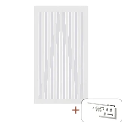 PLUS NAGANO LÅGE FUNGICIDBEHANDLET OG GRUNDMALET 2 GANGE HVID 100 X 180 CM