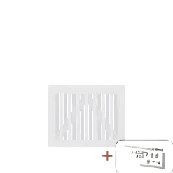 PLUS NAGANO LÅGE FUNGICIDBEHANDLET OG GRUNDMALET 2 GANGE HVID 100 X 80 CM