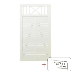 PLUS NOSTALGI LÅGE FUNGICIDBEHANDLET OG GRUNDMALET 2 GANGE HVID 100 X 180 CM