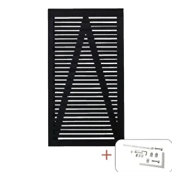 PLUS OSAKA LÅGE FUNGICIDBEHANDLET OG GRUNDMALET SORT 100 X 180 CM