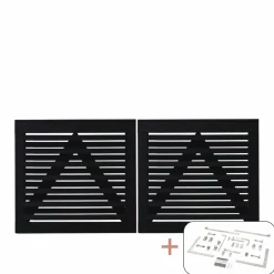 PLUS OSAKA LÅGE FUNGICIDBEHANDLET OG GRUNDMALET SORT 200 X 93 CM