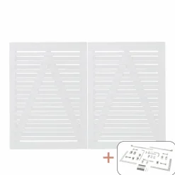 PLUS OSAKA LÅGE FUNGICIDBEHANDLET OG GRUNDMALET 2 GANGE HVID 200 X 136 CM