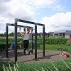 PLUS OUTDOOR FITNESSSTATIV 220 X 138 X 210 CM SORT