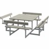 PLUS PICNIC BORDBÆNKESÆT GRÅBRUN