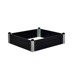 PLUS PIPE 16A HØJBED SORT 36 X 140 X 140 CM