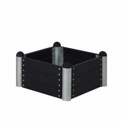 PLUS PIPE BLOMSTERKASSE SORT 36 X 80 X 80 CM