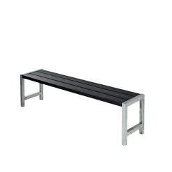 PLUS PLANKEBÆNK SORT 176 CM