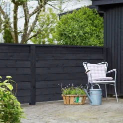 PLUS PROFILHEGN TRYKIMPRÆGNERET OG GRUNDMALET SORT 174 X 91 CM