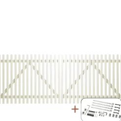 PLUS RETRO LÅGE FUNGICIDBEHANDLET OG GRUNDMALET 2 GANGE HVID 300 X 120 CM