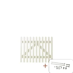 PLUS RETRO LÅGE FUNGICIDBEHANDLET OG GRUNDMALET 2 GANGE HVID 100 X 80 CM