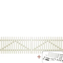 PLUS RETRO LÅGE FUNGICIDBEHANDLET OG GRUNDMALET 2 GANGE HVID 300 X 80 CM