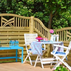 PLUS RONDO TRÆHEGN TRYKIMPRÆGNERET NATUR 180 X 150 CM