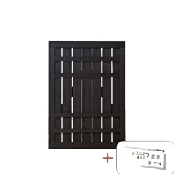 PLUS RUSTIK ENKELT LÅGE FUNGICIDBEHANDLET & GRUNDMALET 2 GANGE SORT 100 X 138 CM