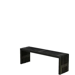 PLUS RUSTIK TRALLEBÆNK SORT 138 CM