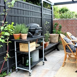 PLUS RUSTIK TRÆHEGN FUNGICIDBEHANDLET & GRUNDMALET 2 GANGE SORT 180 X 180 CM