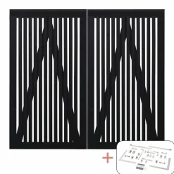 PLUS SENDAI LÅGE FUNGICIDBEHANDLET OG GRUNDMALET SORT 200 X 180 CM