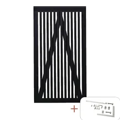 PLUS SENDAI LÅGE FUNGICIDBEHANDLET OG GRUNDMALET SORT 100 X 180 CM