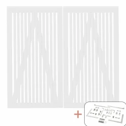 PLUS SENDAI LÅGE FUNGICIDBEHANDLET OG GRUNDMALET 2 GANGE HVID 200 X 180 CM