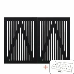 PLUS SENDAI LÅGE FUNGICIDBEHANDLET OG GRUNDMALET SORT 200 X 140 CM