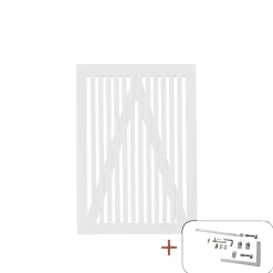 PLUS SENDAI LÅGE FUNGICIDBEHANDLET OG GRUNDMALET 2 GANGE HVID 100 X 140 CM