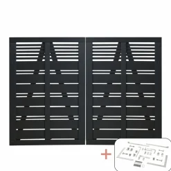 PLUS SILENCE LÅGE FUNGICIDBEHANDLET OG GRUNDMALET SORT 200 X 140 CM