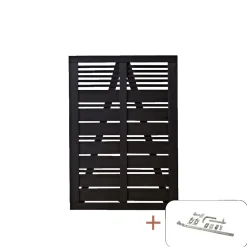 PLUS SILENCE LÅGE FUNGICIDBEHANDLET OG GRUNDMALET SORT 100 X 140 CM