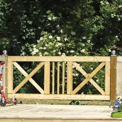 PLUS SLOT TRÆHEGN TRYKIMPRÆGNERET NATUR 180 X 75 CM