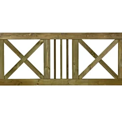 PLUS SLOT TRÆHEGN TRYKIMPRÆGNERET NATUR 180 X 75 CM