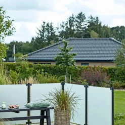 PLUS STÅLSTOLPE VARMGALVANISERET OG PULVERLAKERET GRÅSORT 4.24 X 4.24 X 96 CM