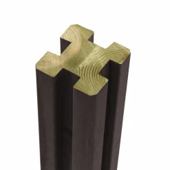 PLUS STOLPE TRYKIMPRÆGNERET SORT 9 X 9 X 298 CM