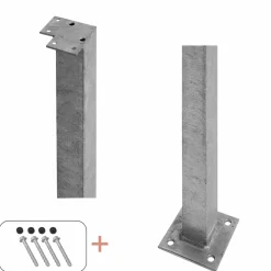 PLUS STOLPE VARMGALVANISERET STÅL 4.50 X 4.50 X 103.30 CM