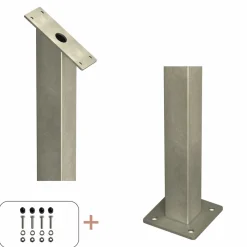 PLUS STOLPE VARMGALVANISERET STÅL 4.50 X 4.50 X 87.10 CM