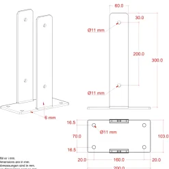 PLUS STOLPEFOD 30 X 10.30 X 30 CM