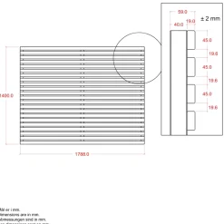 PLUS TOKYO HEGN THERMOWOOD® GYLDENBRUN 180 X 140 CM