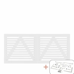 PLUS TOKYO LÅGE FUNGICIDBEHANDLET OG GRUNDMALET 2 GANGE HVID 200 X 90 CM