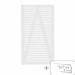 PLUS TOKYO LÅGE FUNGICIDBEHANDLET OG GRUNDMALET 2 GANGE HVID 100 X 180 CM