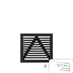 PLUS TOKYO LÅGE FUNGICIDBEHANDLET OG GRUNDMALET SORT 100 X 90 CM