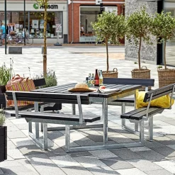 PLUS TWIST BORDBÆNKESÆT SORT