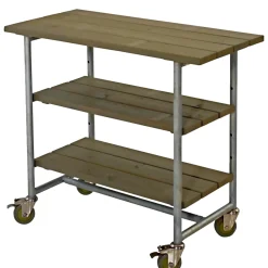 PLUS URBAN SERVERINGSVOGN GRÅBRUN NÅLETRÆ / STÅL