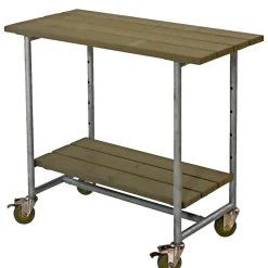 PLUS URBAN SERVERINGSVOGN GRÅBRUN NÅLETRÆ / STÅL