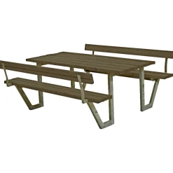 PLUS WEGA BORDBÆNKESÆT GRÅBRUN