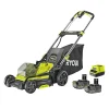 RYOBI PLÆNEKLIPPER AKKU 18V MED BATTERI OG LADER
