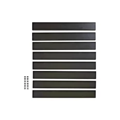 SKAGEN SYSTEMHEGN PANEL SORT ALUMINIUM 0.60 X 92 X 86 CM