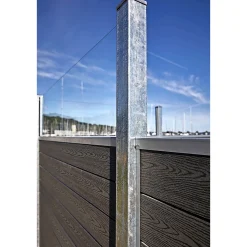 WIMEX FUR CLASSIC V-PROFIL M/GLAS HEGNSFAG KOKSGRÅ 189.50 X 140 CM